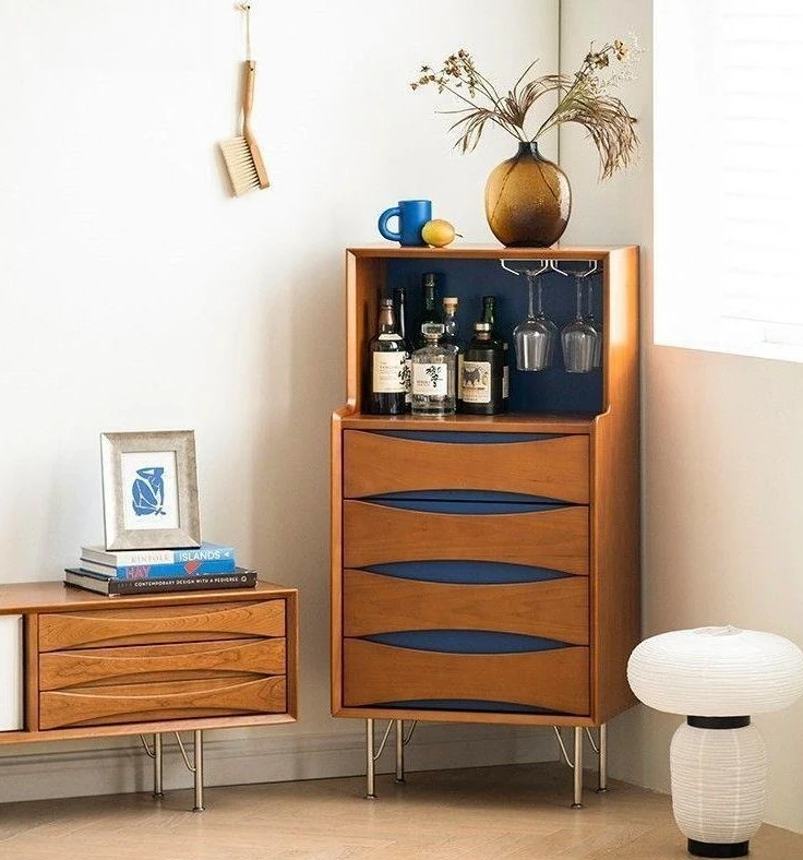 medieval solid wood, living room wall storage cabinet, bedroom storage cabinet