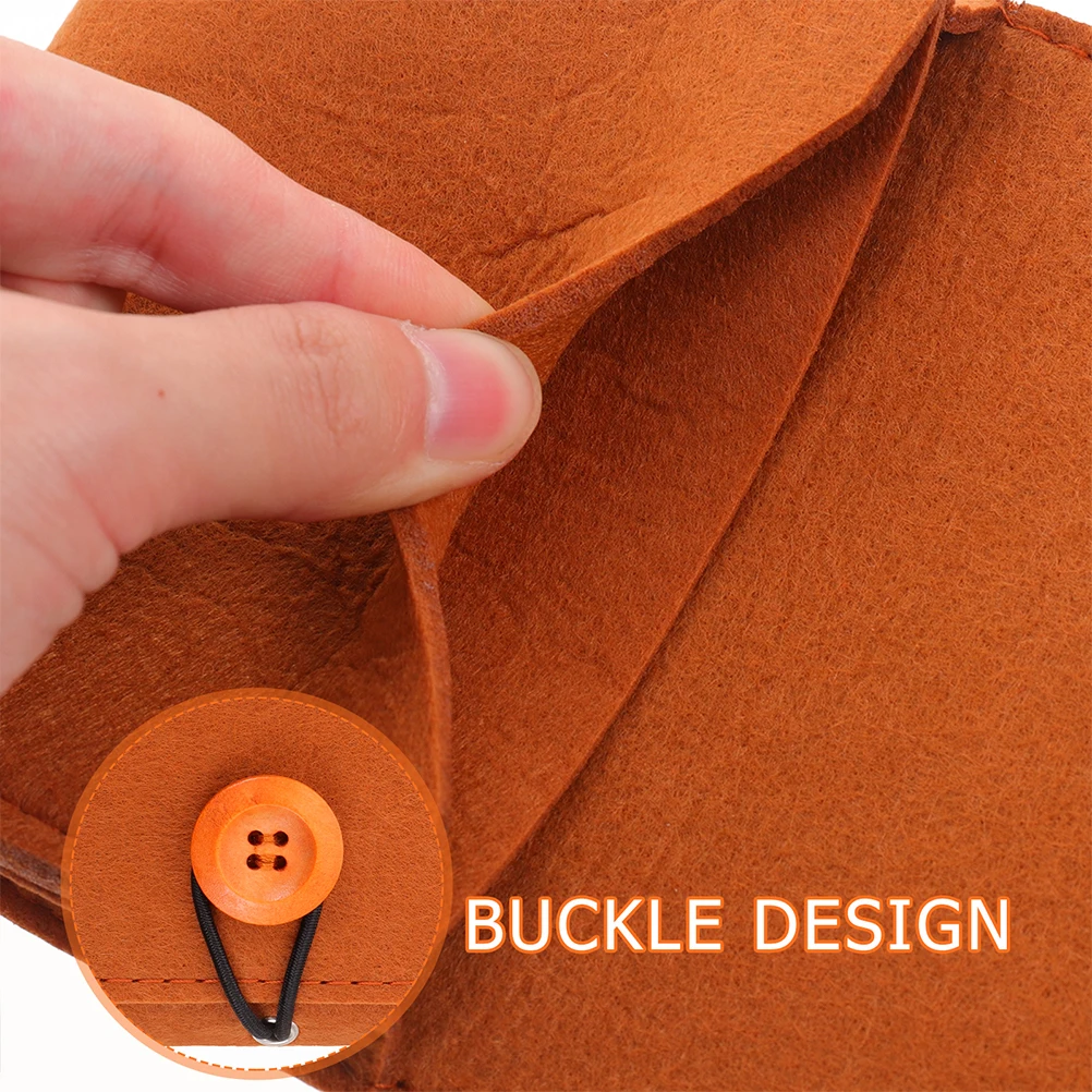 

2pcs Essential Oil Storage Bag Travel Small Organizer Felt Chemical Fiber Case Pouch for Purse Color