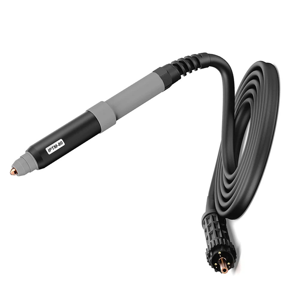 PTM80 IPTM80 Plasma Cutter Straight Torch Head Set with 6 Meter 20 Foot Cable Compatible with Major Plasma Machines