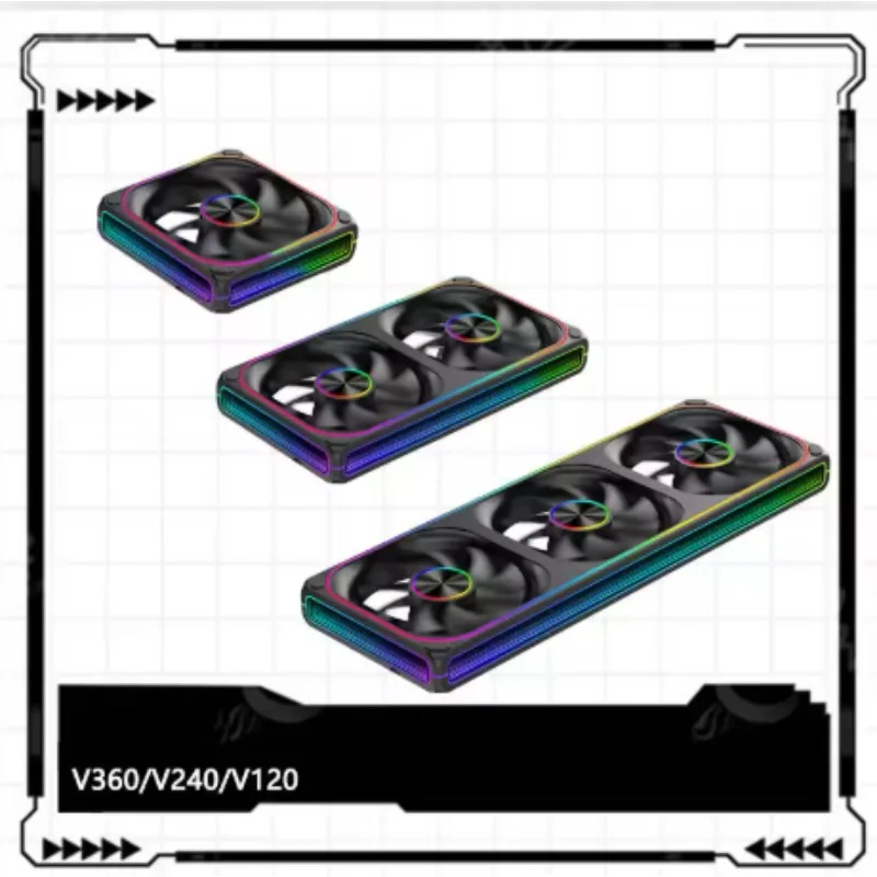 VK360 All-in-One CPU Liquid Cooler with 4.0 Inch IPS Custom Screen ARGB AIO Water Cooling Radiator