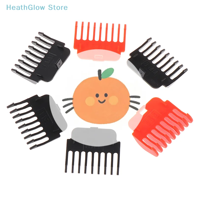 

^6PCS/Set 1inchHair Clipper Guards Guide Combs Trimmer Cutting Guides Styling Tools Attachment Compatible Many Different Size