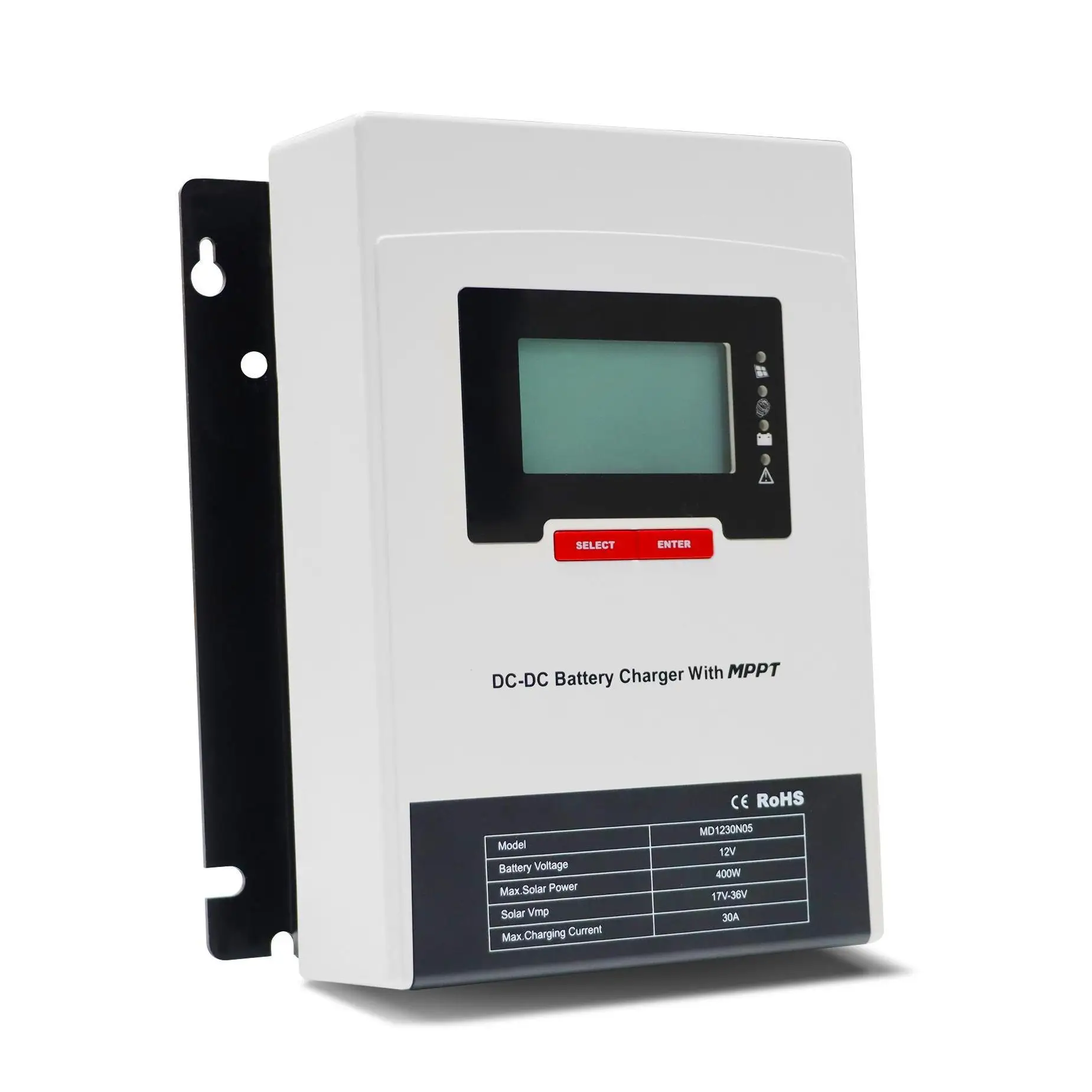 Rv Solar Charge Controller,DC DC MPPT Solar Charge Controller 30a 50a for 12V Battery MD1250N05