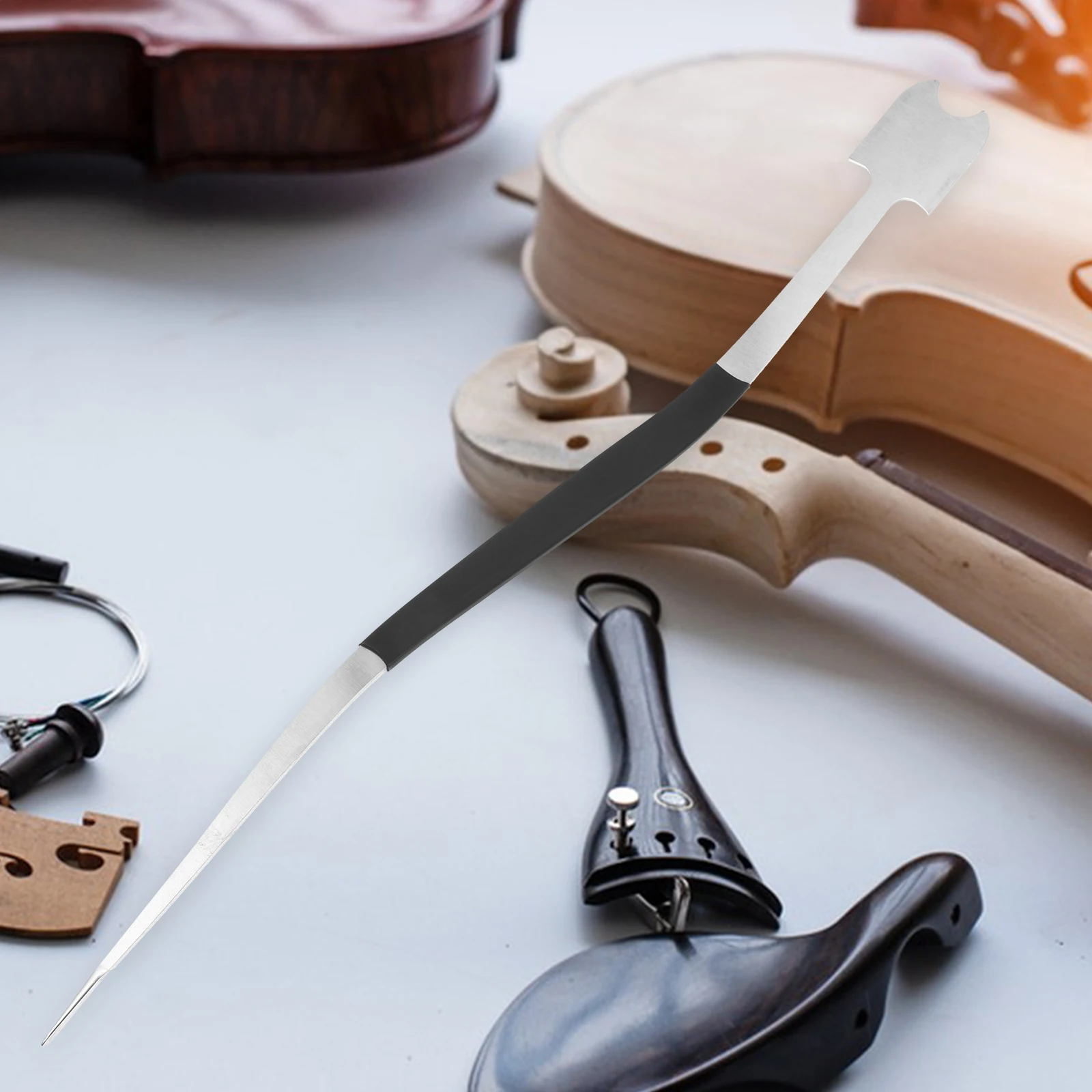

Sound Column Hook Tool Cello Endpin Anchor Non-slip Stopper Parts and Accessories Post Setting Metal
