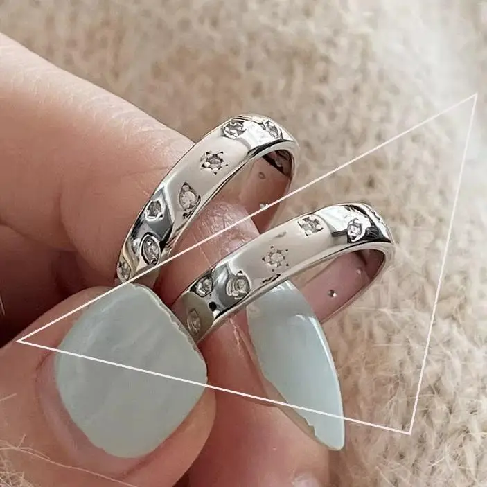 Women's 925 Sterling Silver Vintage Zircon Ring