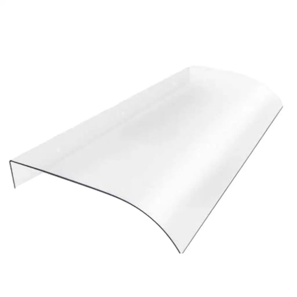 Clear Window Canopy Awning Shade Door Cover Weatherproof Rain Snow Protection Wall Mounted Outdoor Patio Sun Shelter PC