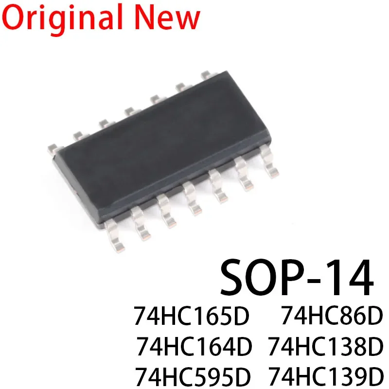 10 pcs New and Original SN74HC86DR 74HC86D mersible 74HC138D 74HC139D 74HC165D 74HC164D 74HC595D SOIC-14 SN74HC164DR SOP14 SN74H