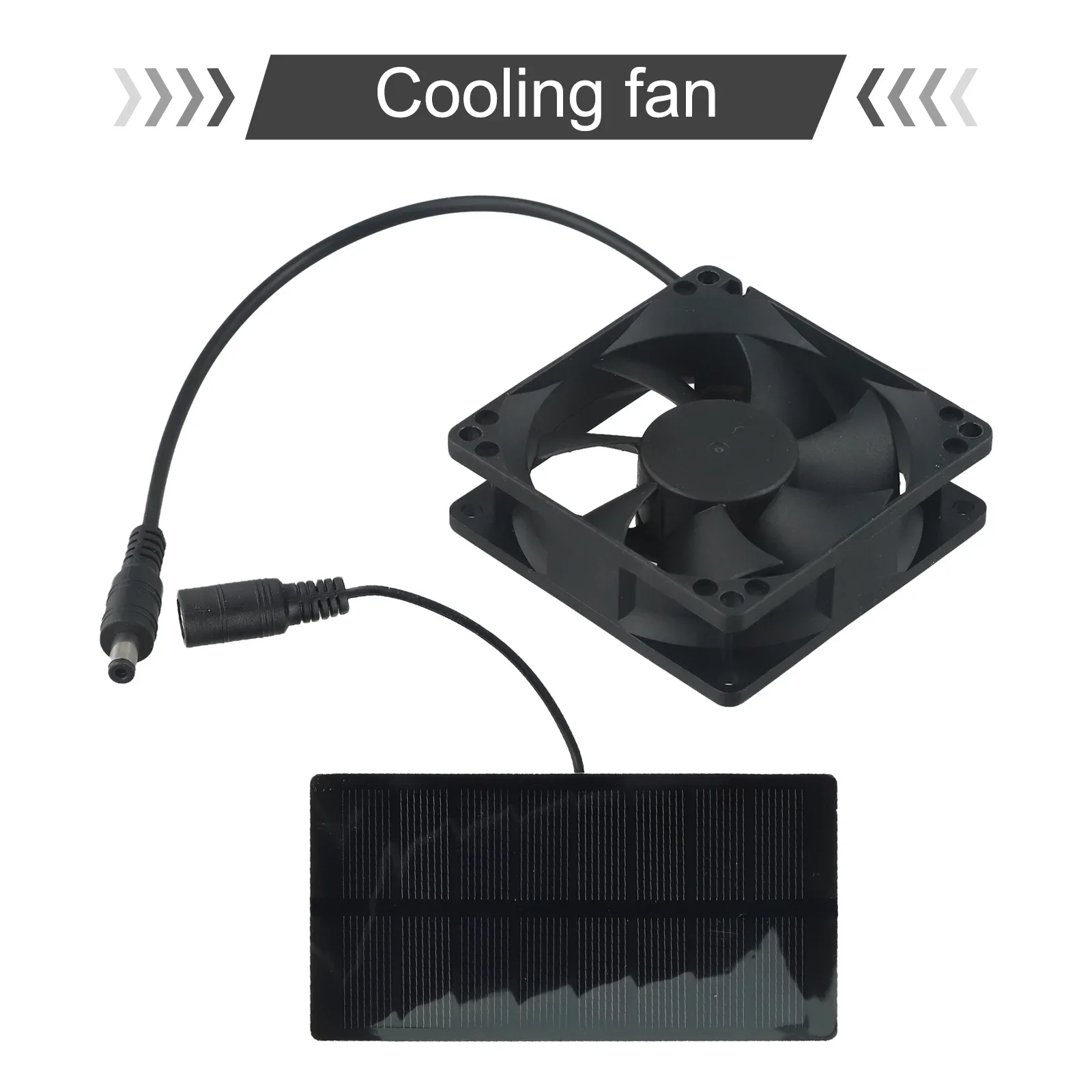 Adjusts Speed According To Sunlight Solar Panel Fan Cooling Easy To Use Environmentally Friendly Epoxy Resin Lamination