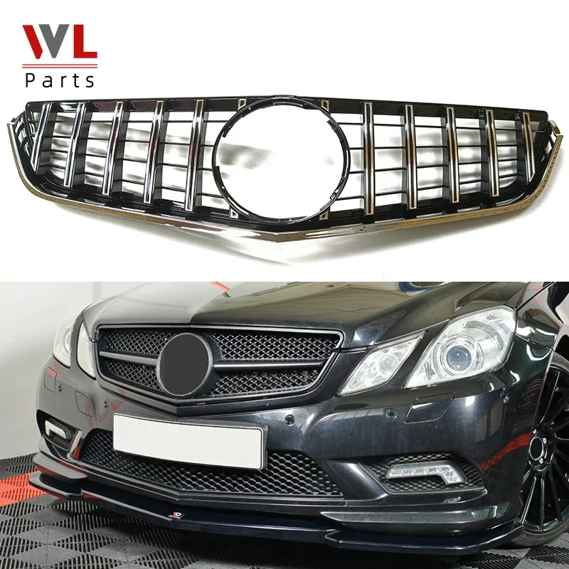 

W207 Silver Front Bumper Grille GTR Grill For Mercedes E Class 2-Door Coupe C207 A207 2010 - 2013 Only Racing Grille