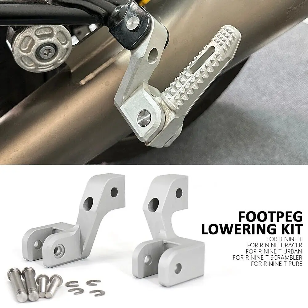 Motorcycle Pedal Lowering Bracket Modification Passenger Lowering Kit Suitable For BMW R Nine T Racer Urban Pure Scrambler