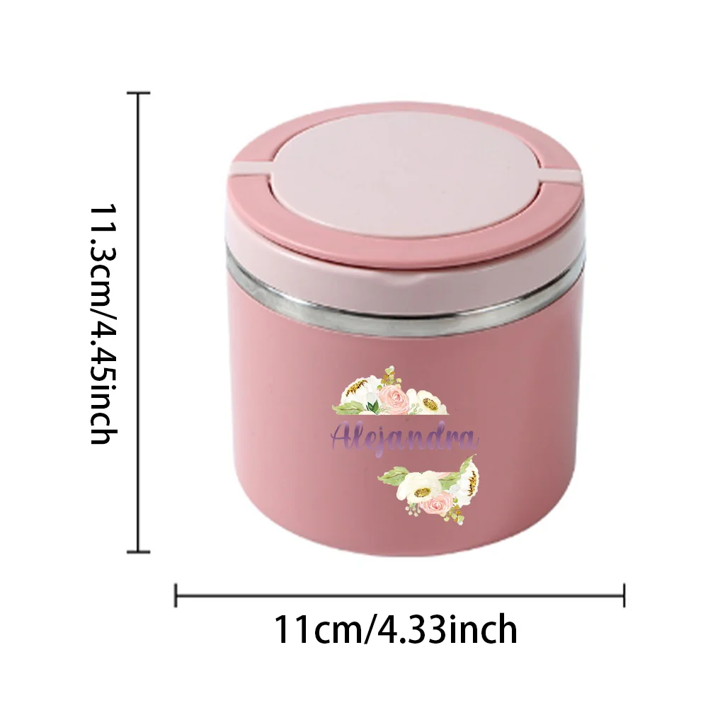 Custom Name Lunch Box Worker Student Bento Box Personalized Pattern Convenient Travel Outdoor Picnic Insulated Lunch Box Unisex