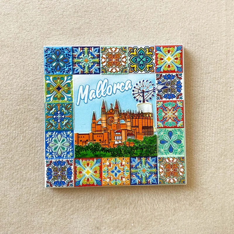 

A tourist souvenir from Mallorca, Spain, with a powerful magnet on the back, making it an excellent choice for home decoration