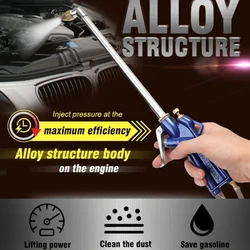1set Air Power Siphon Engine Oil Water Cleaner Gun Cleaning Degreaser Pneumatic Tool With 120cm Siphon Hose