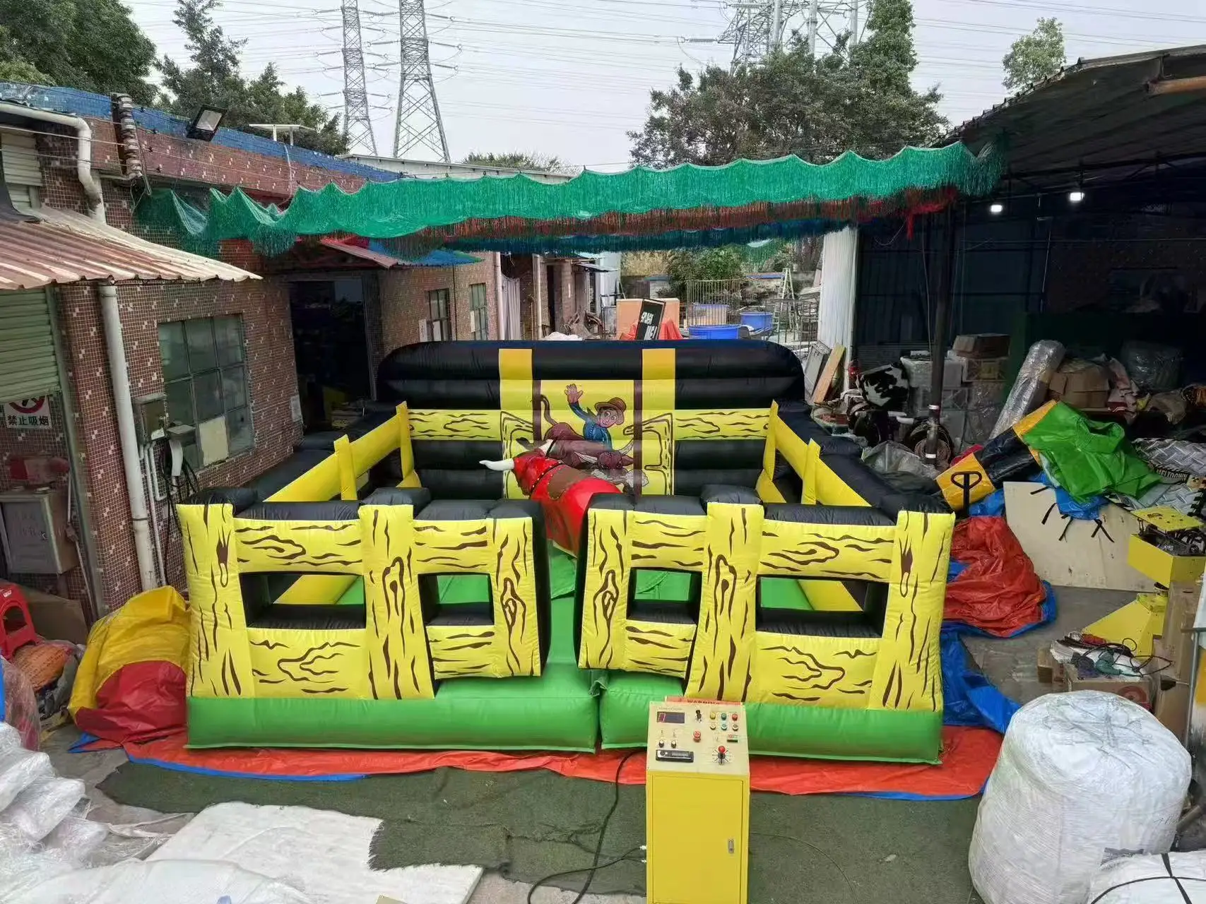 Durable Mechanical Bull Rodeo Inflatable Riding Machine For Thrilling Entertainment And Fun Activities