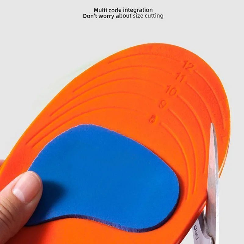 Palmilhas ortopédicas masculinas com sola confortável, palmilhas ortopédicas com amortecimento para sapatos, sola crescente