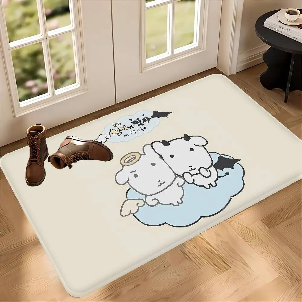 Cute GANADI Floor Mat INS Style Soft Bedroom Floor House Laundry Room Mat Anti-skid Household Carpets