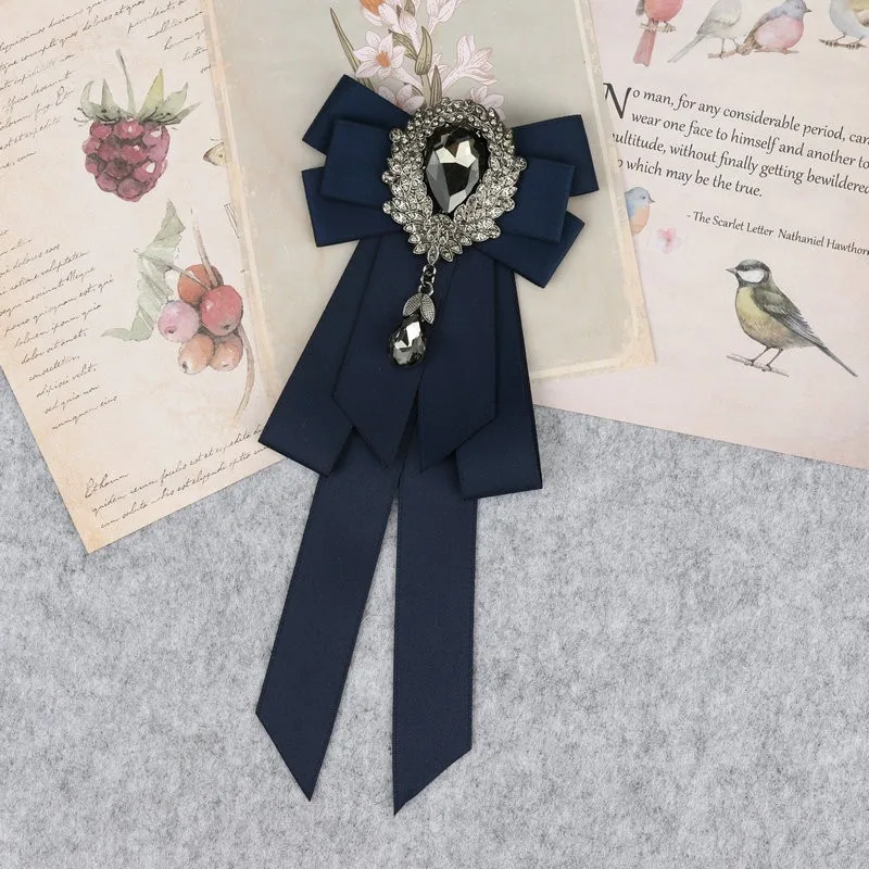 Hand Made Jungen Klassische Bowties Krawatte Band Strass Corsage Bowtie Krawatte Geschenke für Männer Hochzeit Formale Kleid Zubehör – Detail 32
