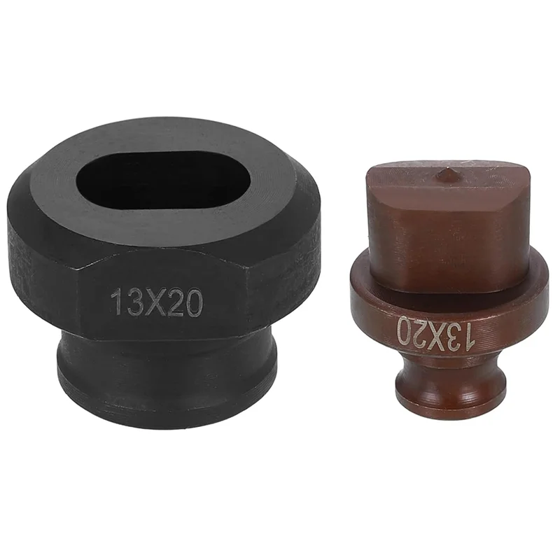 -ABKM Perfurador hidráulico morrer 14X20mm Kit de perfuração elétrica de furo oval 40Cr aço para máquinas MHP-20 JP-20
