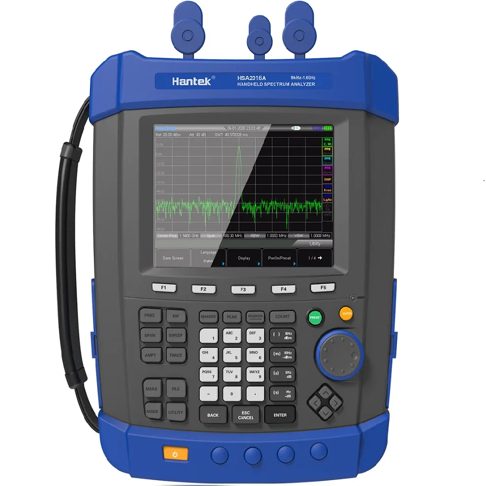 HSA2016B High Quality Handheld Digital AC Coupled Spectrum Analyzer Precision -161db 5M~ 1.6ghz TG Portable Spectrum Analyzer