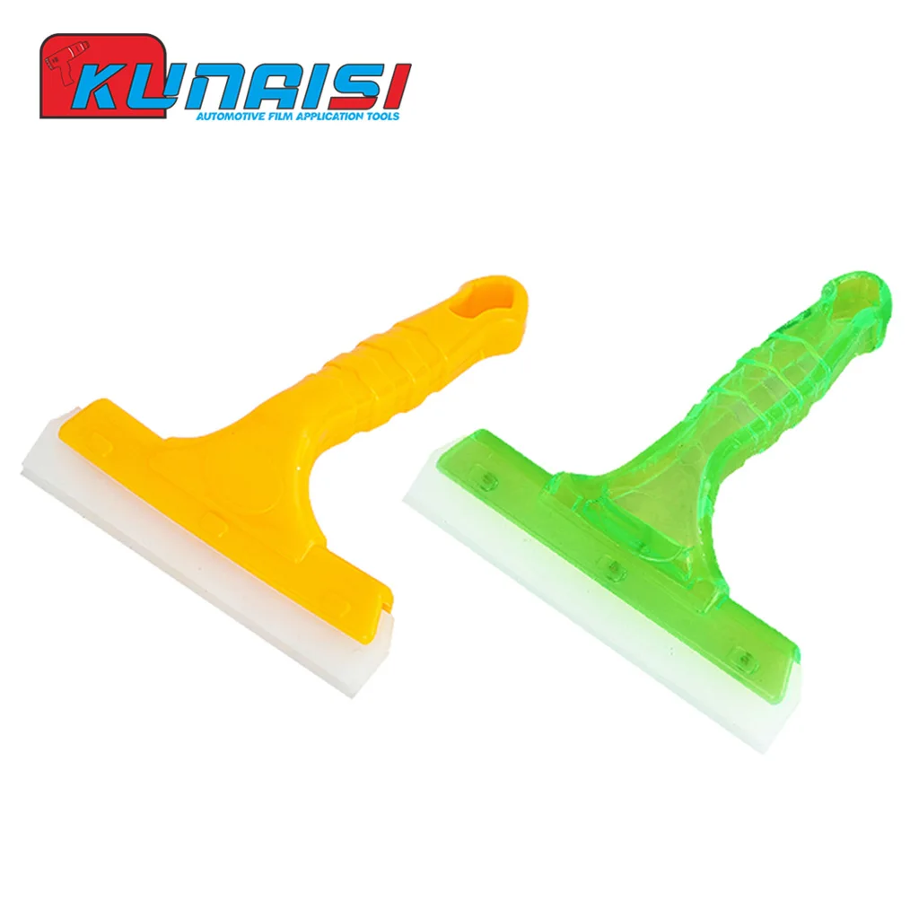 KUNAISI 1/2pcs Silicone Water  Squeegee Car Vehicle Windshield Window Washing Cleaning, Glass Blowing Home Glass Automotive film