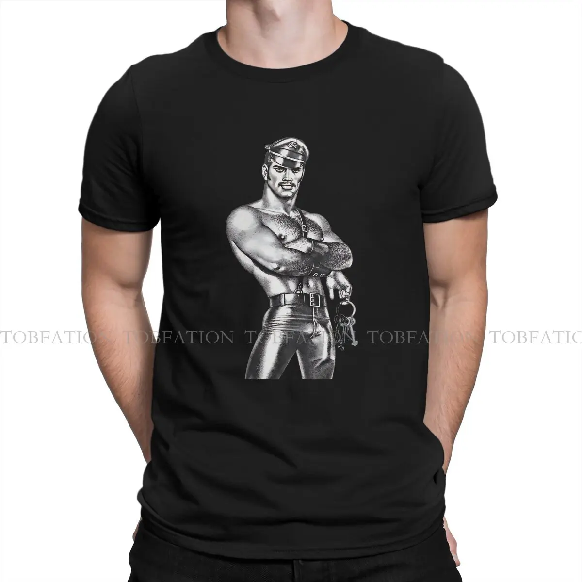 Tom of Finland LGBT Gay Pride 100% Cotton T Shirt Vintage Alternative Men\'s Tee Shirt O-Neck  Men Clothing