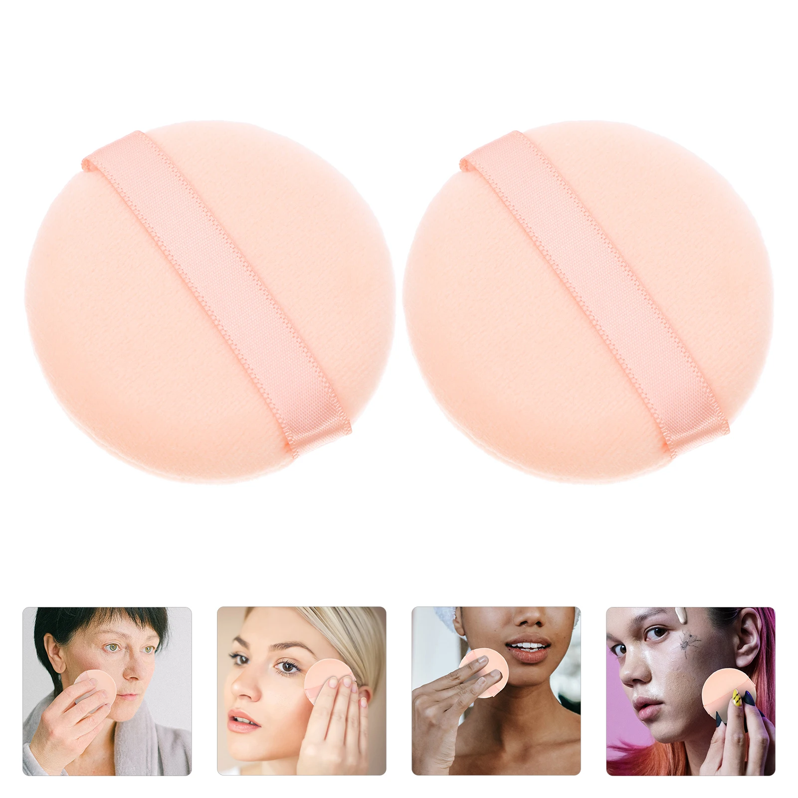 16 stks Massaal Poederdons Katoen Mini Gereedschap voor Gezicht Losse Instelling Cosmetica Make-up Foundation Pads