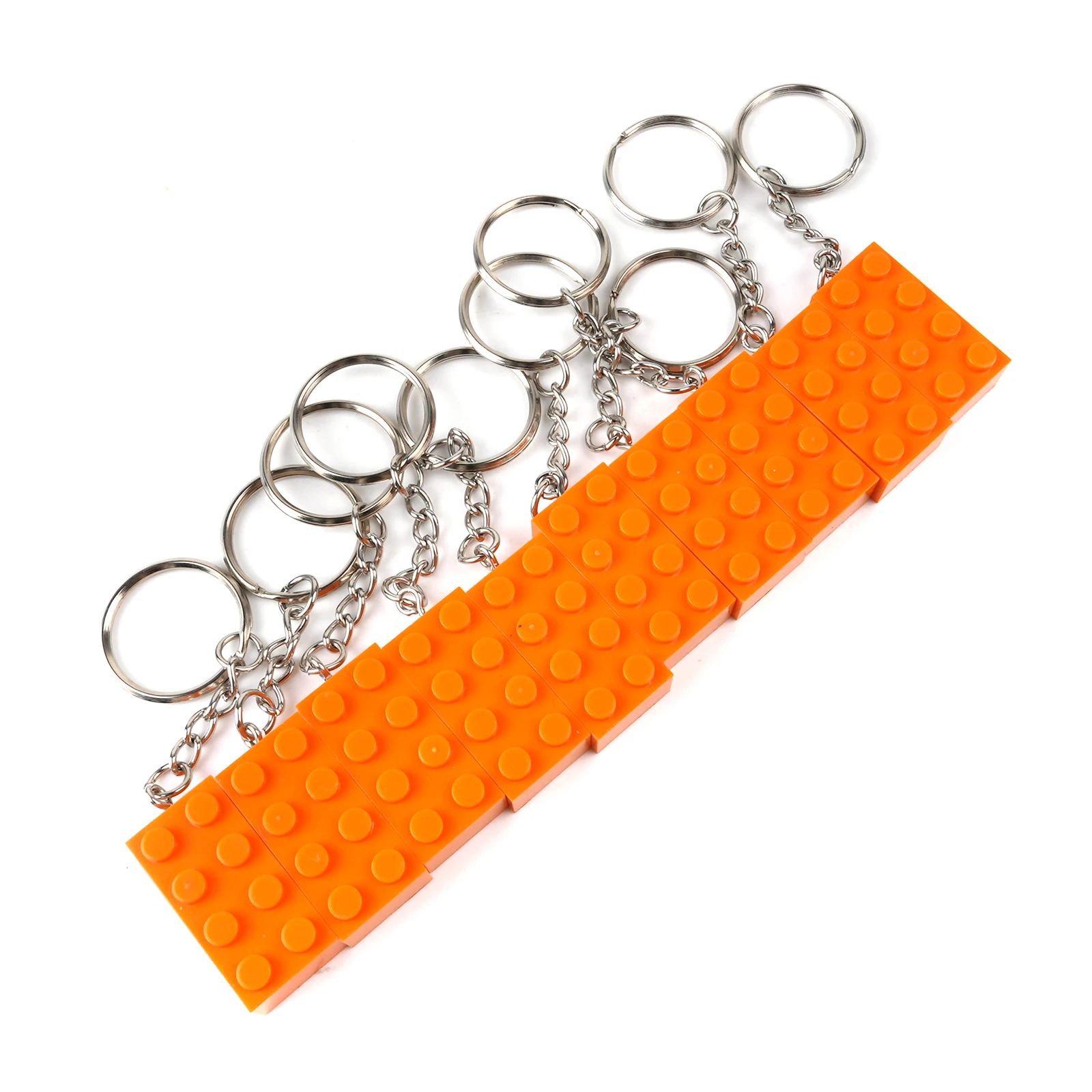 Breloczek Klocki Małe Cząsteczki Kreatywny Pierścień do Zawieszania Brelok MOC 2×4 3001 Płytki Klocków Zabawki DIY dla Dzieci Prezenty