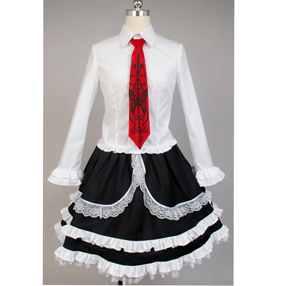 2020 7PCS Danganronpa Dangan Ronpa Celestia Ludenberg Cosplay Costume Fancy Custom Made Halloween Costumes