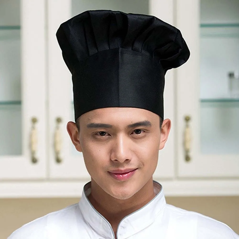 Elastic Adjustable Chef Hat Breathable Japanese-Style BBQ Waiter Cap Comfortable No Eaves Bakery Mushroom Caps