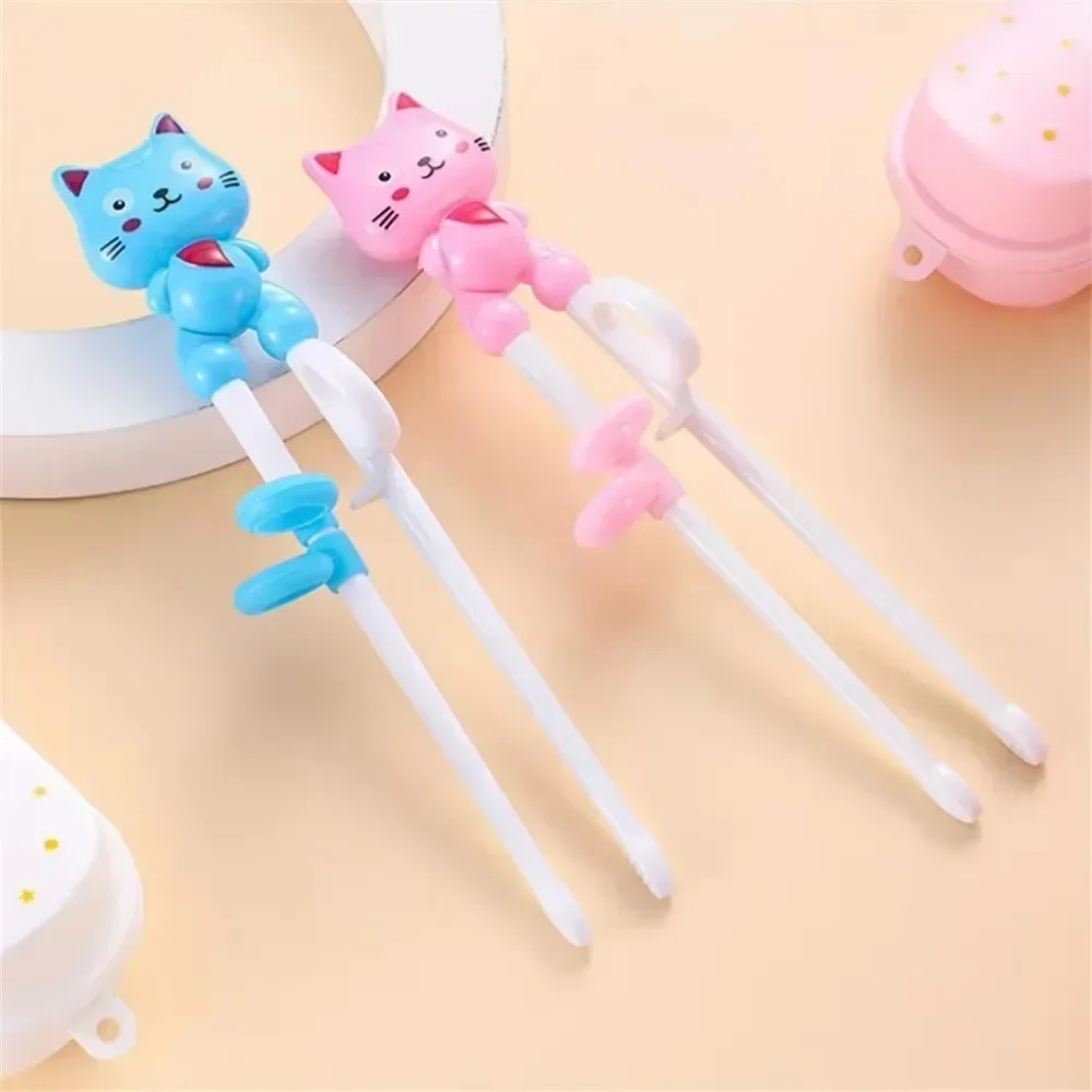 2025 Cartoon Animal Baby Learning Training Cute Chopsticks Beginner Toughness Chopsticks Tableware Kids Eating Training Helper