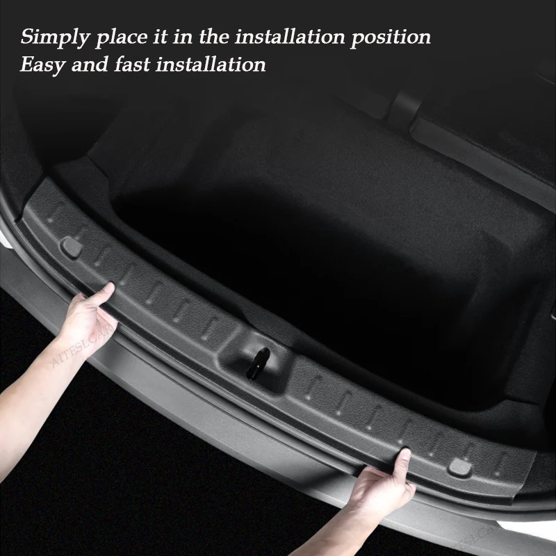 Rear Bumper Guard For New Tesla Model YL Y Juniper 2026 2025 Trunk Mat Cover Trunk Sill Protector Organizer Cargo Liner Travel