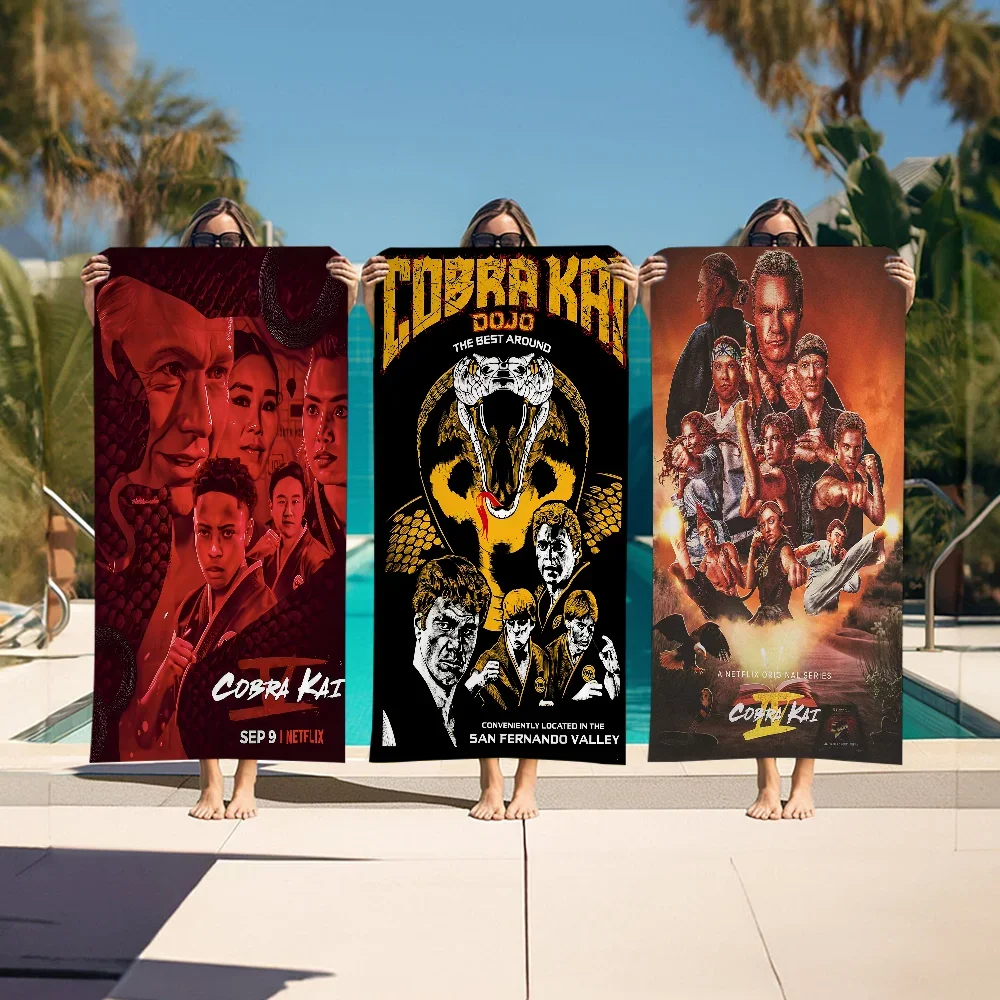 

C-Cobra K-Kai Big Microfiber Beach Towels Quick Dry Towel Sand Beach Towels Pool Towel For Travel Swim Pool Yoga
