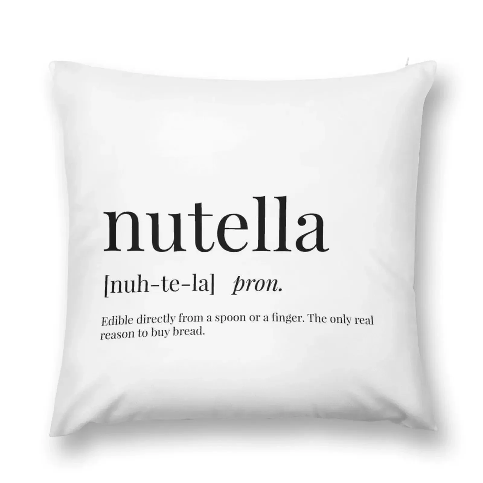 

Nutella Definition Throw Pillow Cushions Home Decor Pillow Decor pillow