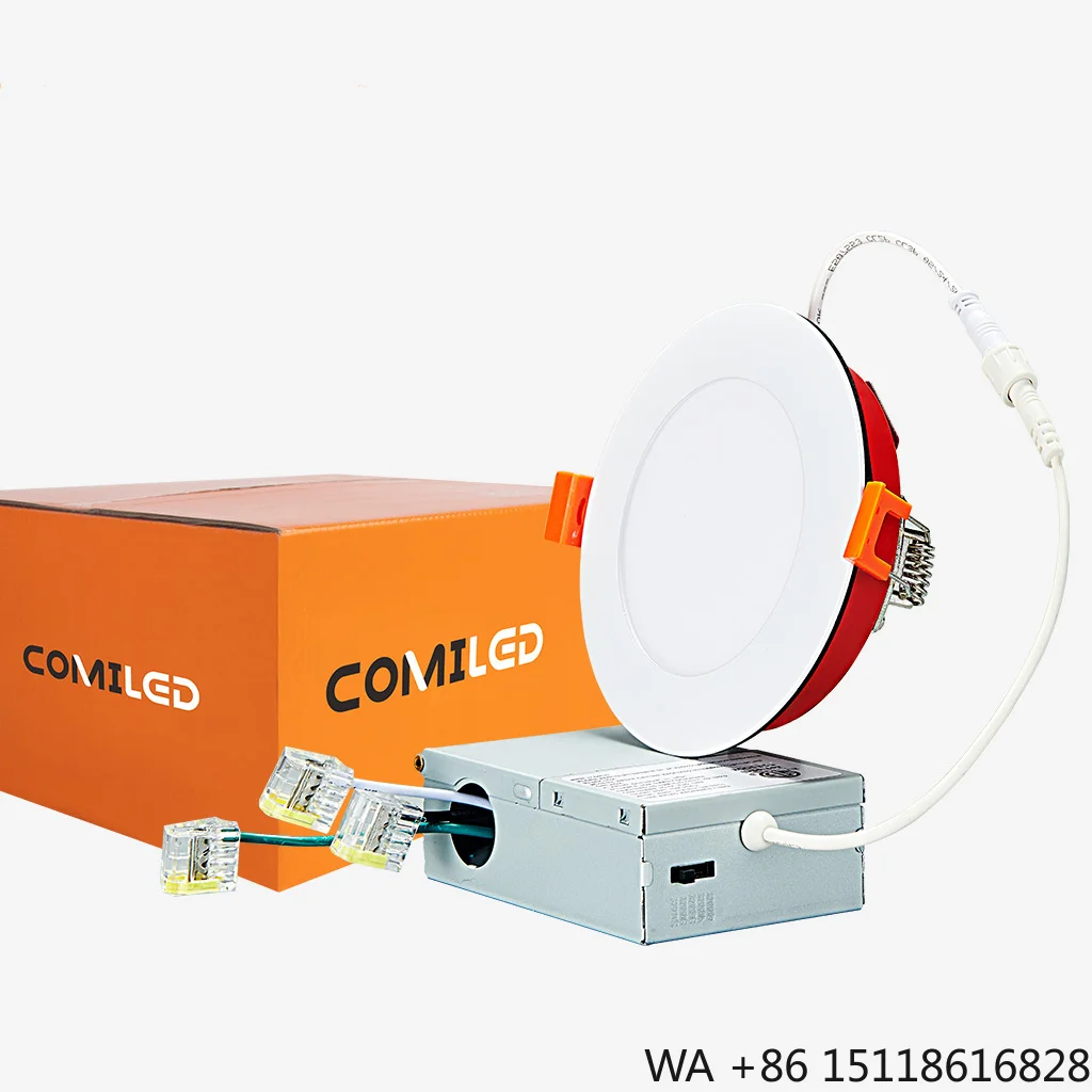 usa-canada-stock-4-6-fire-rated-led-recessed-light-new-construction-canless-fireproof-slim-panel-downlight-etl-certified