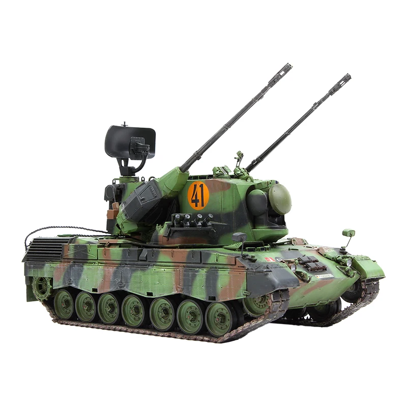 MENG TS-030 German Flakpanzer Gepard A1/A2 Bundeswehr SPAAG 1/35 Military Assembled Scale Model Kit DIY Toys, Collectible Gifts