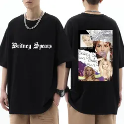 Singer Britney Spears Beautiful Photo T-Shirt Fashion Design Hip Hop T Shirts Men Women Oversized Casual Cotton Classic T Shirt