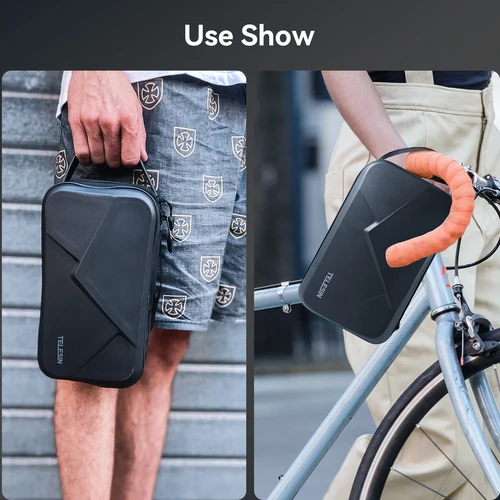 Imagen 2 del producto TELESIN bolsa espacial ajustable de transporte impermeable PU para GoPro Hero 13 12 11 10 9 8 7 6 Insta360 Osmo bolsa de accesorios de acción