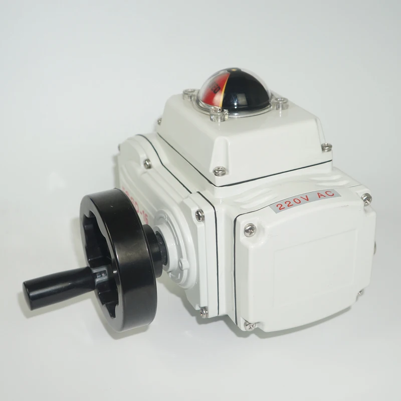 تشغيل/إيقاف نوع AC110V/220 فولت/380 فولت DC24V نصف كروية قمة صمام التحكم الكهربائي المحرك مع عقارب #2