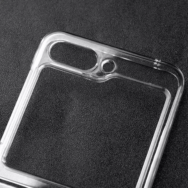 Anti-Falling Transparent Case for Samsung Galaxy Z Flip 7 6 5 4 flip6 flip7 Flip4 Flip5 Flip 3 2 1 Flip3 Flip2 Phone Cover