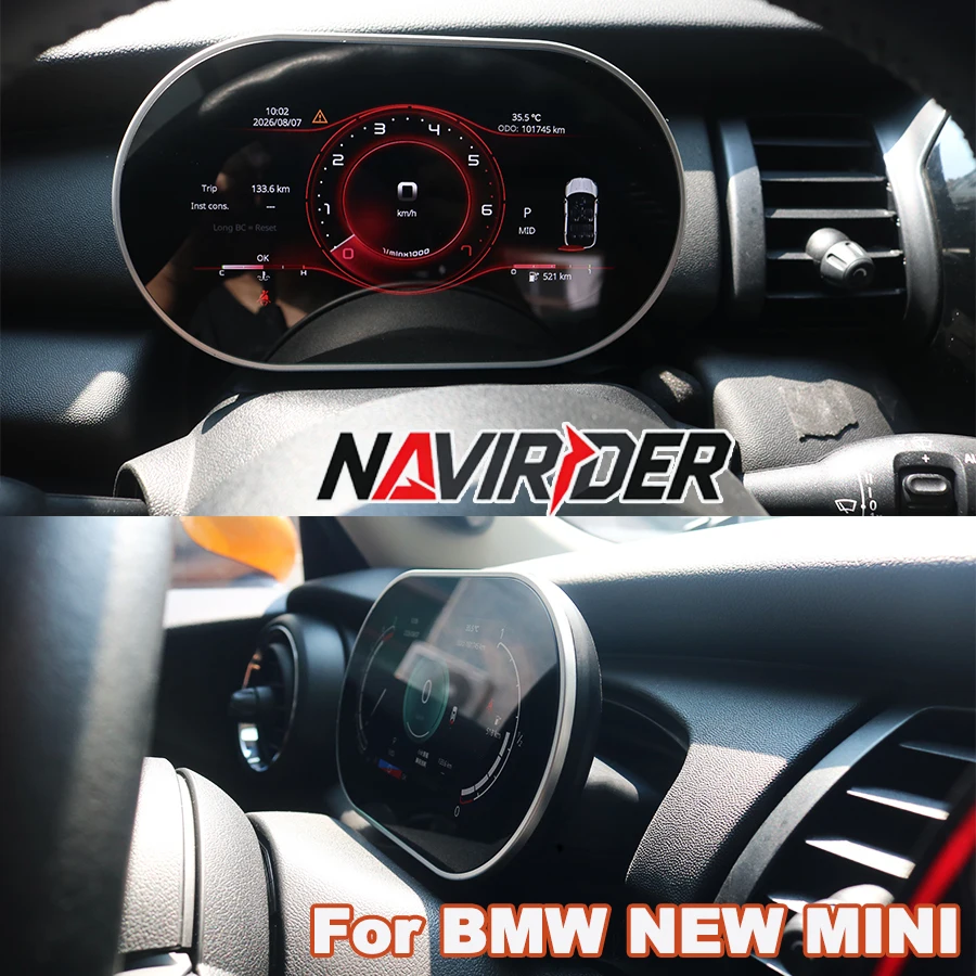 Upgrade LCD Dashboard For NEW MINI F55 F56 F54 R56 R60 NBT EVO Digital Cluster Instrument Panel Speedmeters Virtual Cockpit