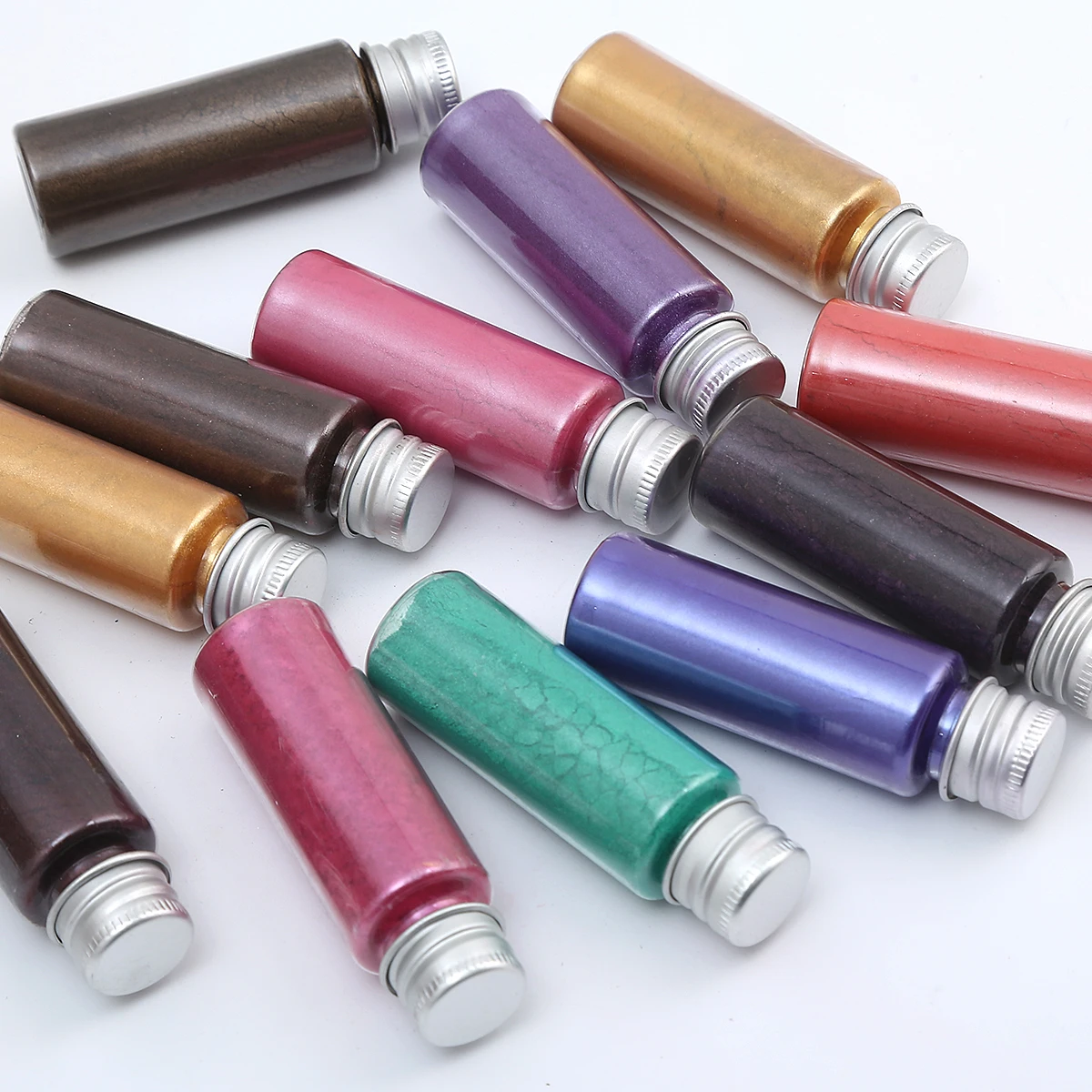 صبغة مسحوق الميكا اللؤلؤية الملونة لفن الأظافر اللامع، صناعة الصابون، راتنجات الايبوكسي، ظلال العيون، طلاء السيارات