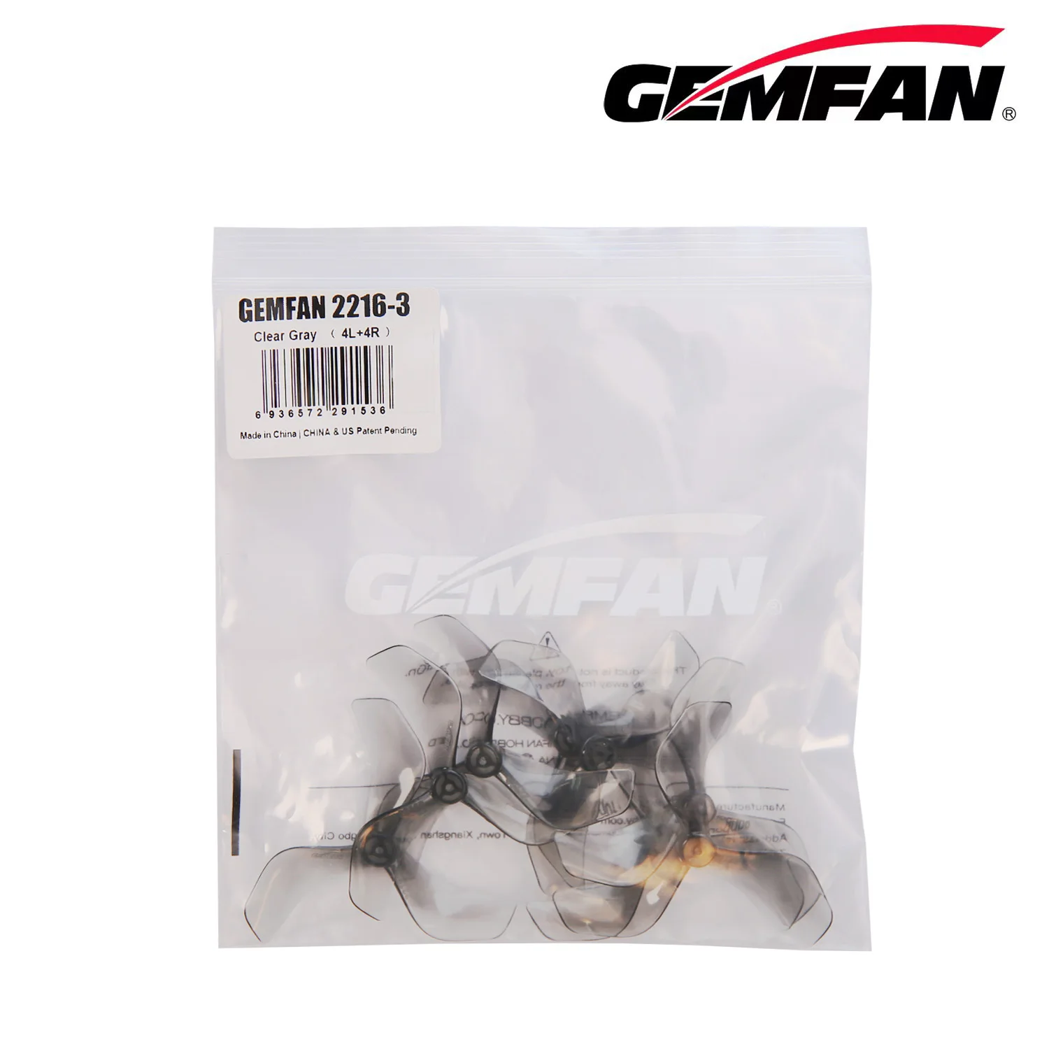 Gemfan 2216 3-Blade Propeller (4CW+4CCW) Designed for DJI O3/O4 Air Unit Extended Flying Times