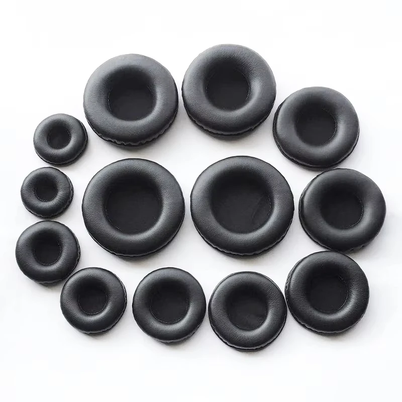 Headphone Ear Pads Sponge Leather Foam Cushion Covers in Multiple Sizes 40mm-110mm for Extra Comfort