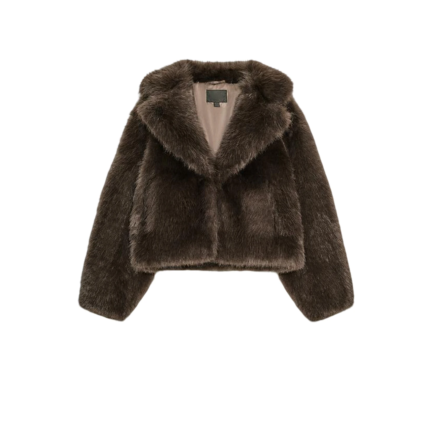 Autunno Inverno Nuovo Arrivo Tappetino da donna Sle Colletto Lungo Sve Pelliccia Artificiale Cappotto Or Jaet Francese Sle Poliestere...