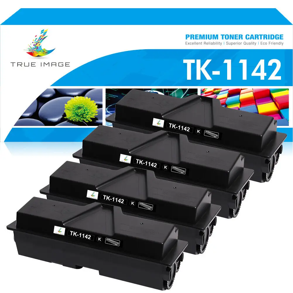 4แพ็ค TK1142ตลับหมึก Kyocera TK-1142 FS-1135 MFP M2035dn M2535dn