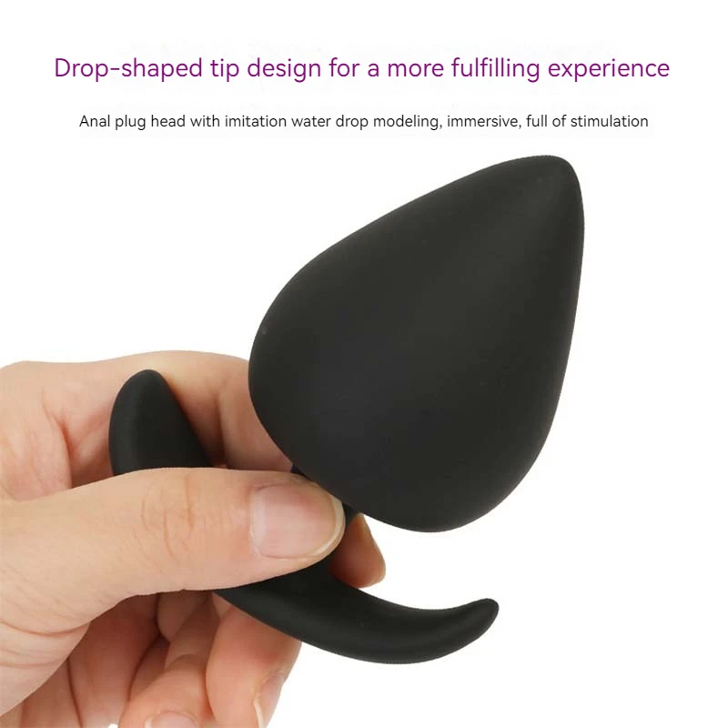 5 Sizes Anal Plug Safe Silicone Round Anal Butt Plug Unisex Wearable Stopper Adults Sex Toys for Men/Women Trainer for Men/Women image 2