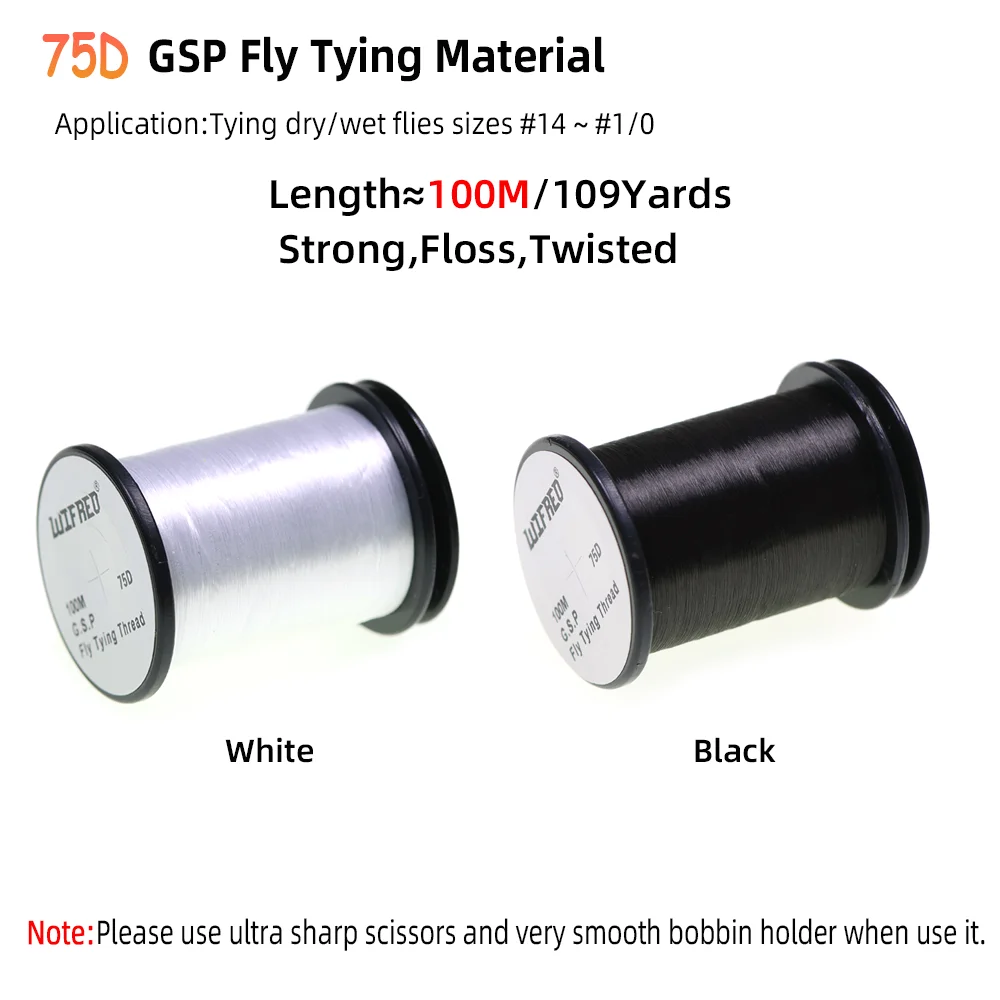 10D/20D/30D/50D/75D/100D/140D/200D GSP Hochfeste Polyethylen-Fäden Trocken/Nass Fliegenfischen Salzwasser Streamer Fliegenbindefäden – Detail 7