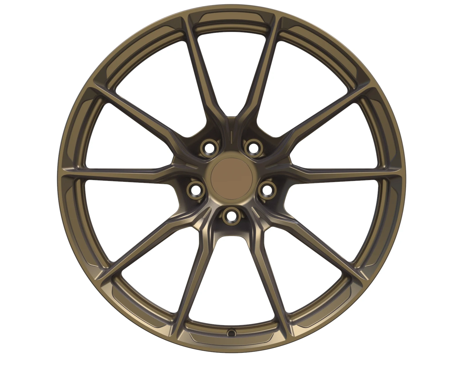 

18-22inch Aluminum Alloy Concave Wheels 5x112PCD Forged Bronze Finish Multi Spoke Design Passenger Car Rims for