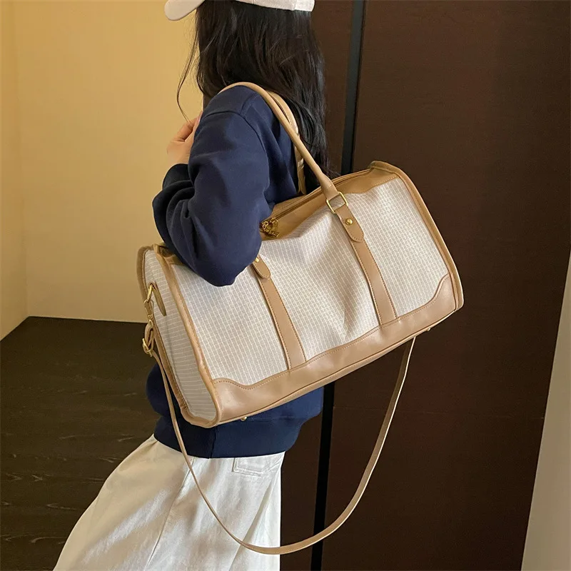 Fashion Short-distance Travel Bag Women's Large-capacity Handbag Sports Fitness Bag Women's Business Travel Luggage Luxury Bag