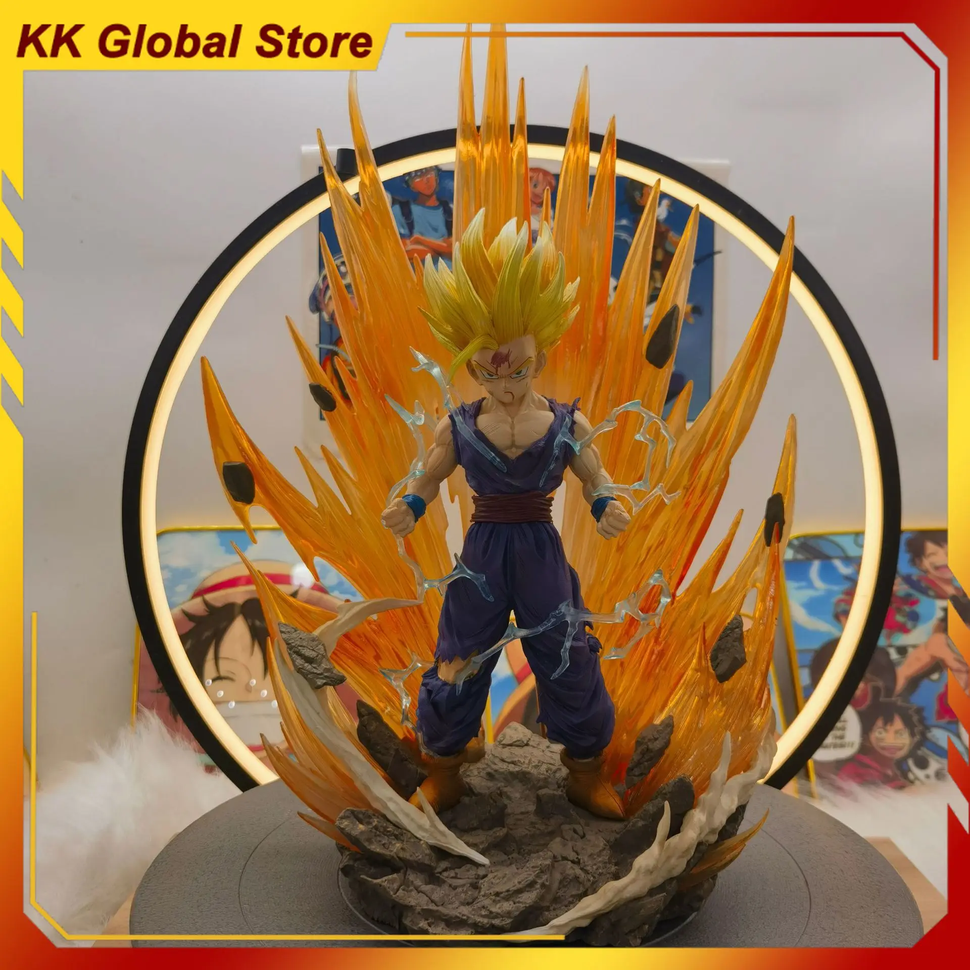 Dragon Ball New 34cm Anime Figure Son Gohan Perimeter PVC Model Statue Desktop Decoration Ornaments Birthday Gifts Toys