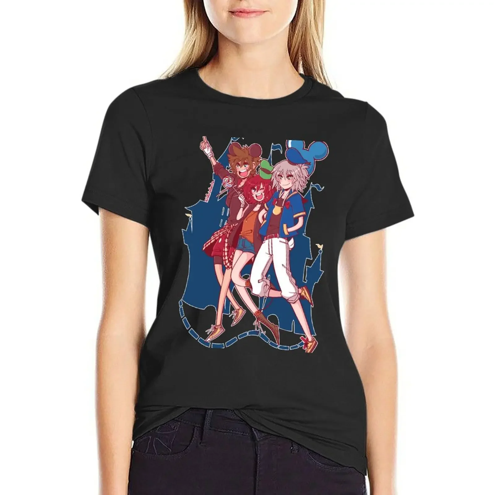 

Just Three Besties in Casual Cosplay... :) T-Shirt summer tops customs shirts graphic tees summer blouses woman 2025